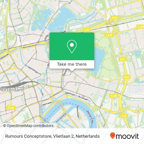 Rumours Conceptstore, Vlietlaan 2 map