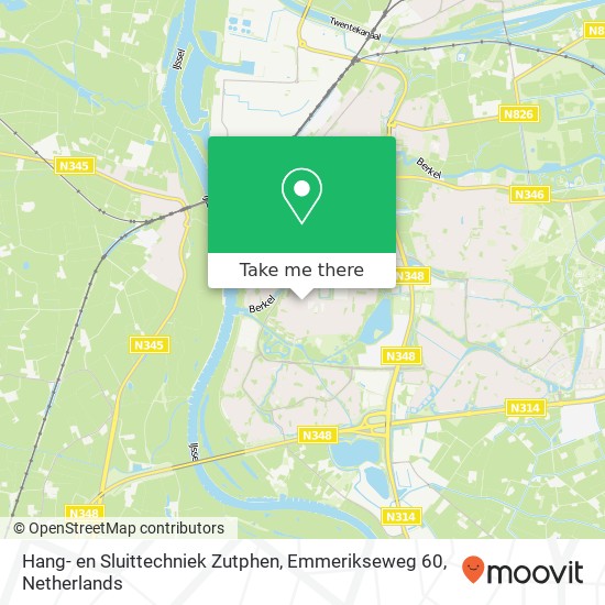 Hang- en Sluittechniek Zutphen, Emmerikseweg 60 map