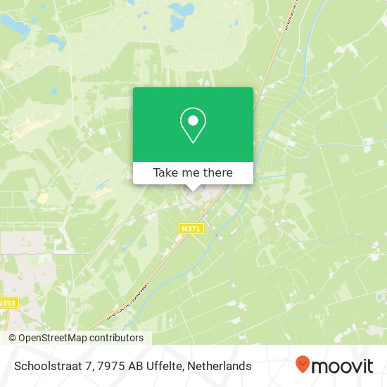 Schoolstraat 7, 7975 AB Uffelte map