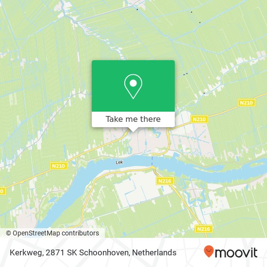 Kerkweg, 2871 SK Schoonhoven map