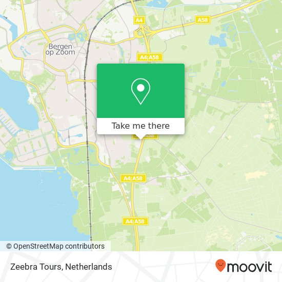 Zeebra Tours map