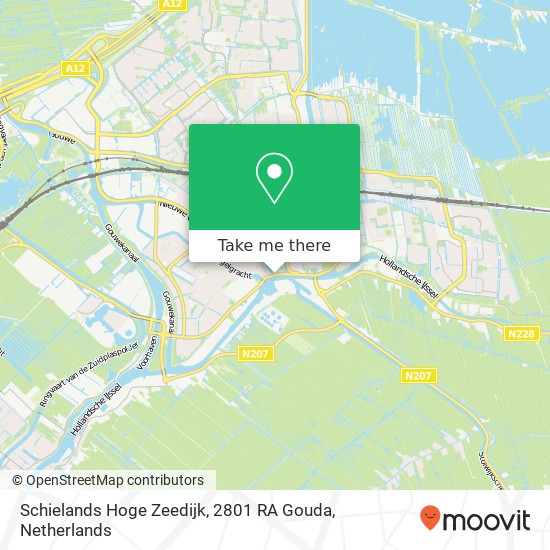 Schielands Hoge Zeedijk, 2801 RA Gouda map
