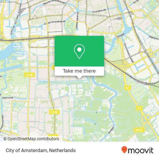 City of Amsterdam map