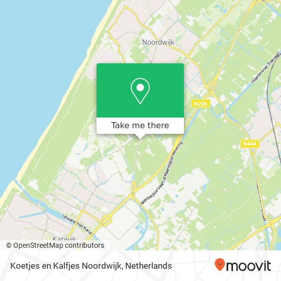 Koetjes en Kalfjes Noordwijk Karte