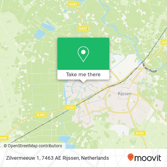 Zilvermeeuw 1, 7463 AE Rijssen Karte