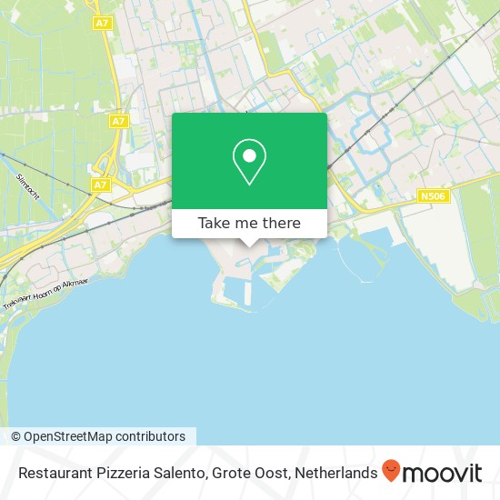 Restaurant Pizzeria Salento, Grote Oost map