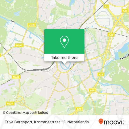 Etive Bergsport, Krommestraat 13 map