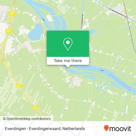 Everdingen - Everdingerwaard map