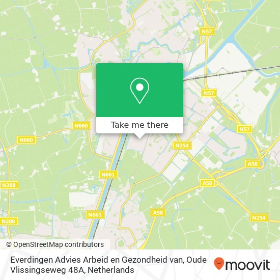 Everdingen Advies Arbeid en Gezondheid van, Oude Vlissingseweg 48A Karte