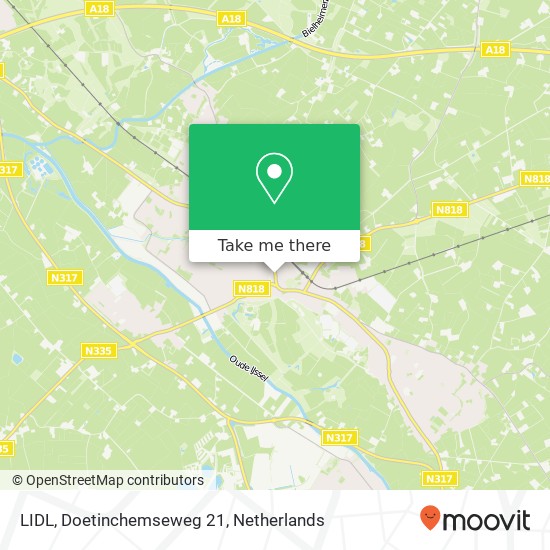 LIDL, Doetinchemseweg 21 map