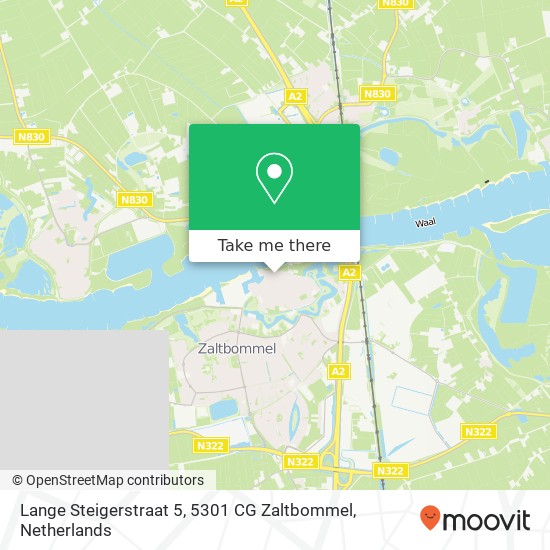 Lange Steigerstraat 5, 5301 CG Zaltbommel map