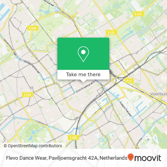 Flevo Dance Wear, Paviljoensgracht 42A map