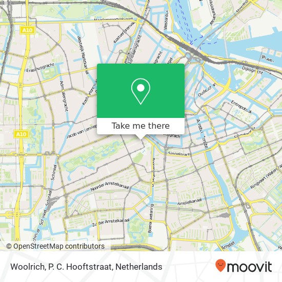 Woolrich, P. C. Hooftstraat map