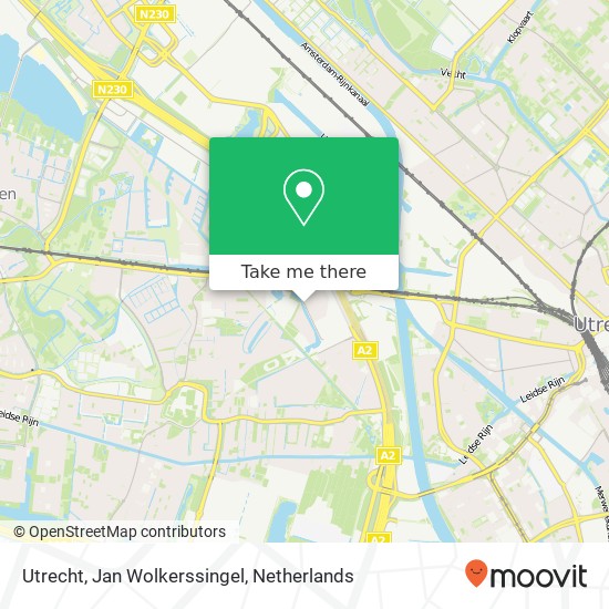 Utrecht, Jan Wolkerssingel map