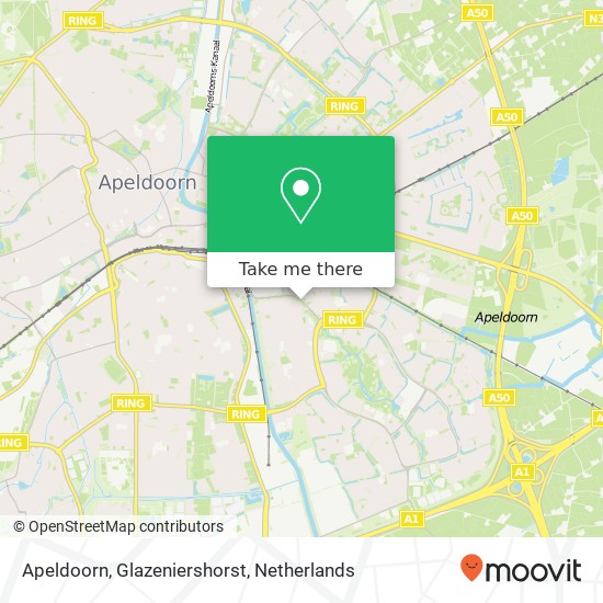 Apeldoorn, Glazeniershorst Karte