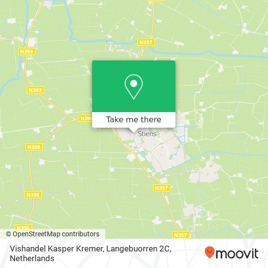 Vishandel Kasper Kremer, Langebuorren 2C map