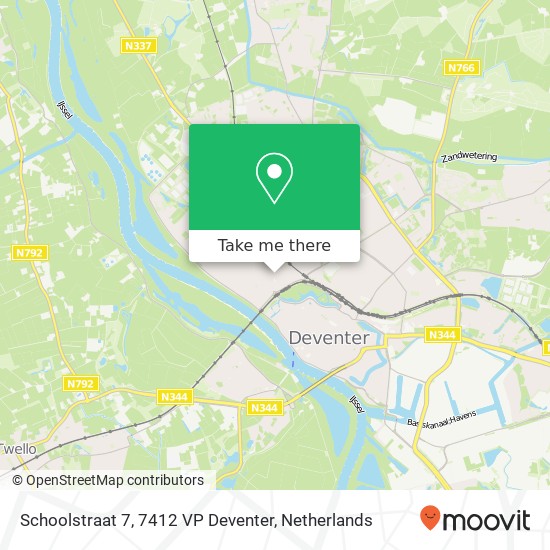 Schoolstraat 7, 7412 VP Deventer map