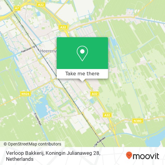 Verloop Bakkerij, Koningin Julianaweg 28 map