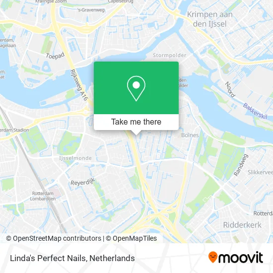 Linda's Perfect Nails map