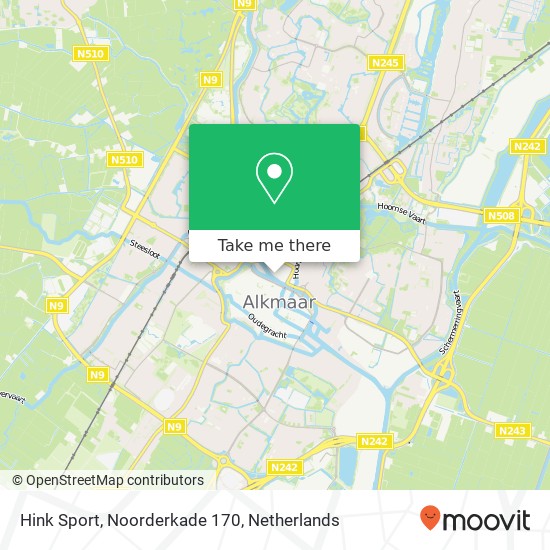 Hink Sport, Noorderkade 170 map