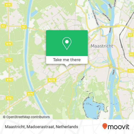 Maastricht, Madoerastraat Karte