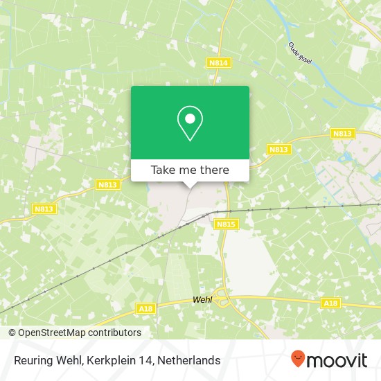 Reuring Wehl, Kerkplein 14 map