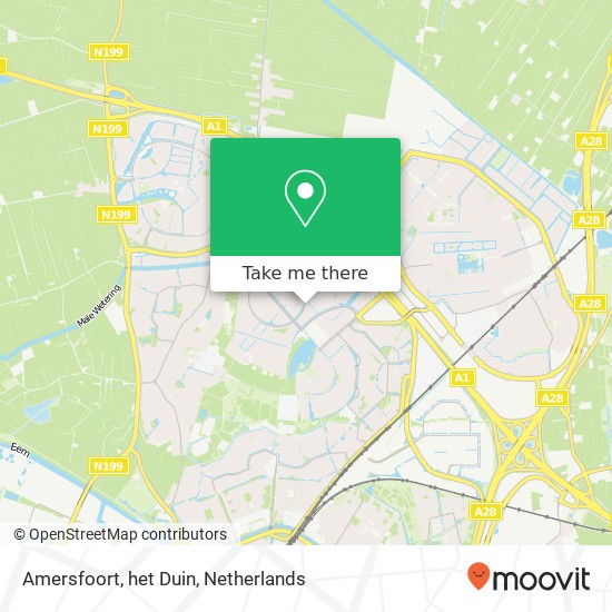 Amersfoort, het Duin map