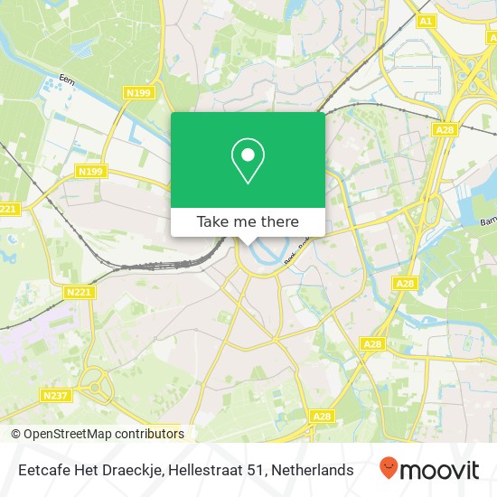 Eetcafe Het Draeckje, Hellestraat 51 map