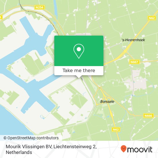 Mourik Vlissingen BV, Liechtensteinweg 2 Karte