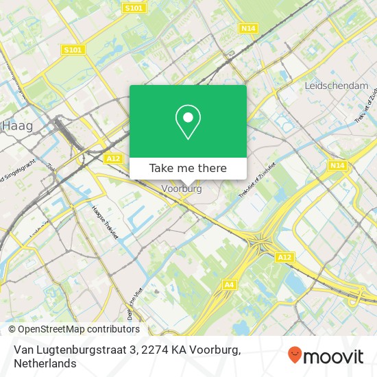 Van Lugtenburgstraat 3, 2274 KA Voorburg map