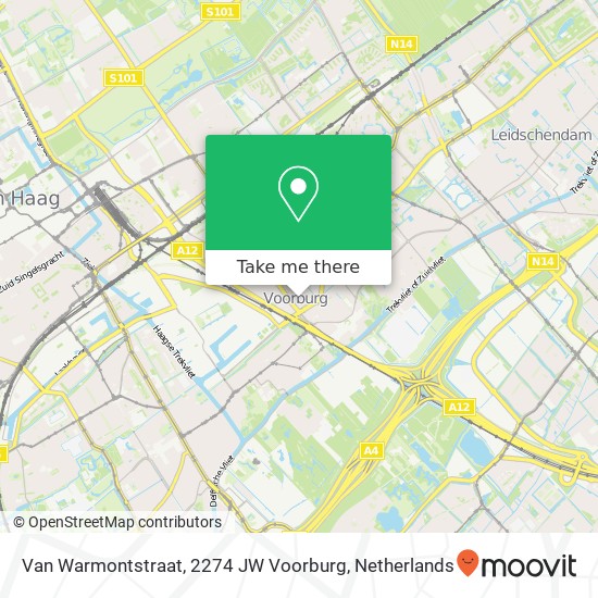 Van Warmontstraat, 2274 JW Voorburg map