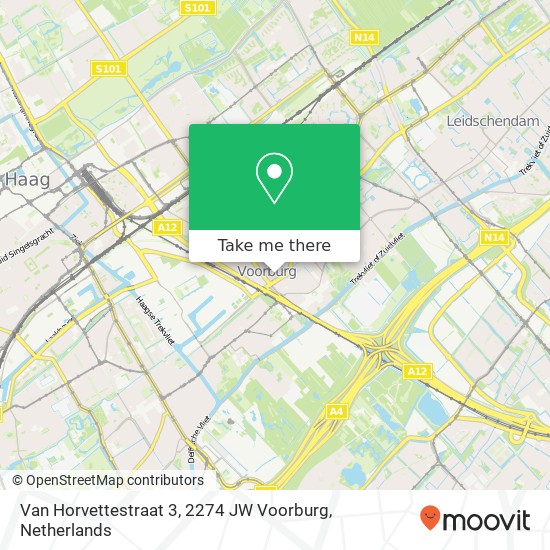 Van Horvettestraat 3, 2274 JW Voorburg map