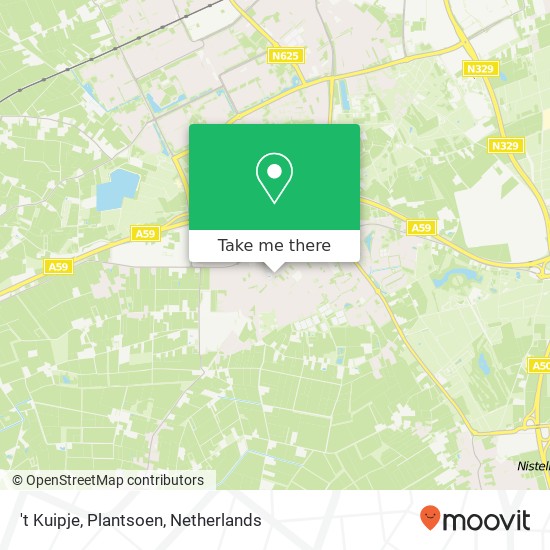 't Kuipje, Plantsoen map