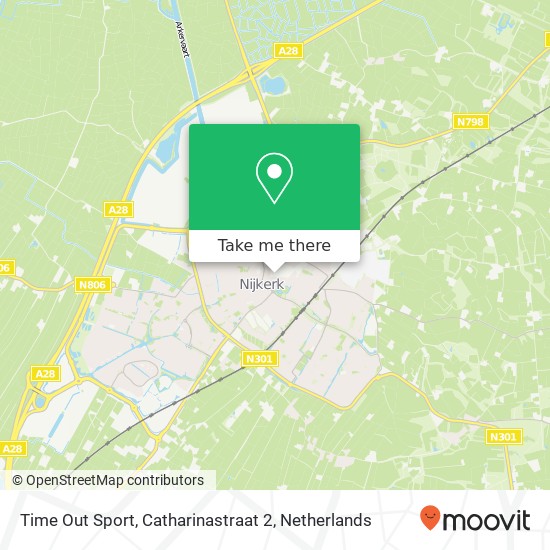 Time Out Sport, Catharinastraat 2 map