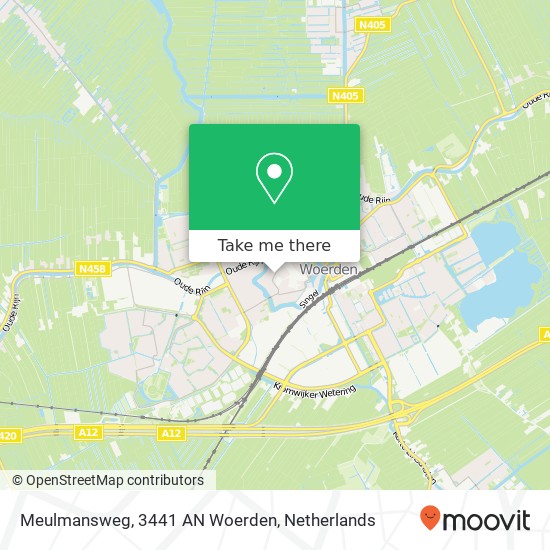 Meulmansweg, 3441 AN Woerden map