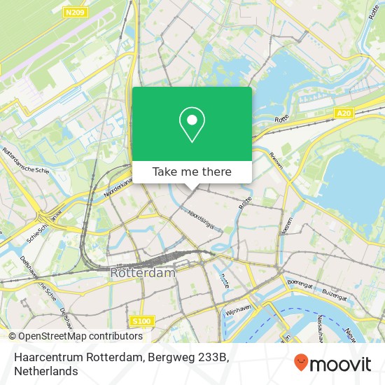 Haarcentrum Rotterdam, Bergweg 233B map