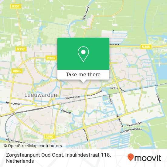 Zorgsteunpunt Oud Oost, Insulindestraat 118 map