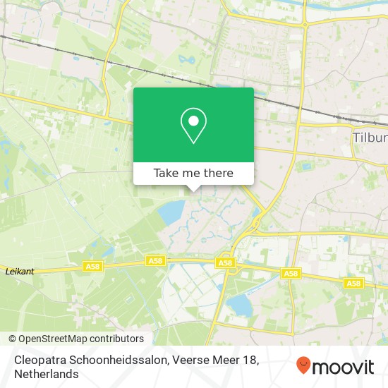 Cleopatra Schoonheidssalon, Veerse Meer 18 map