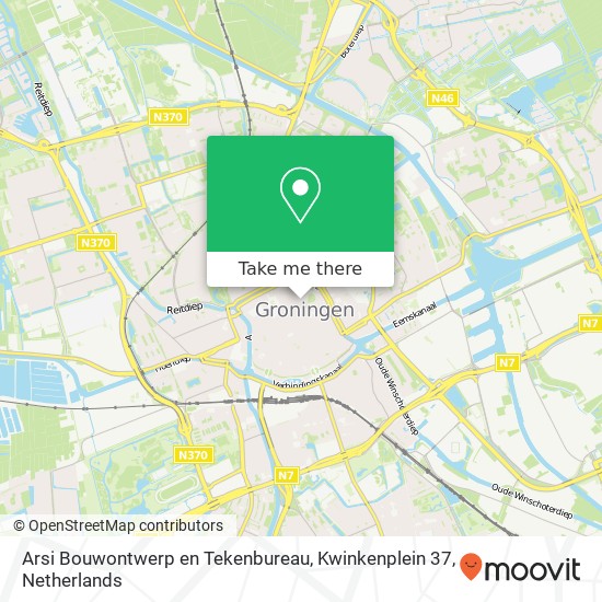 Arsi Bouwontwerp en Tekenbureau, Kwinkenplein 37 map