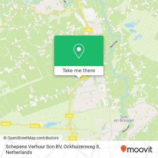 Schepens Verhuur Son BV, Ockhuizenweg 8 map