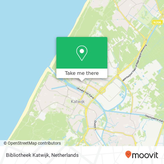 Bibliotheek Katwijk map