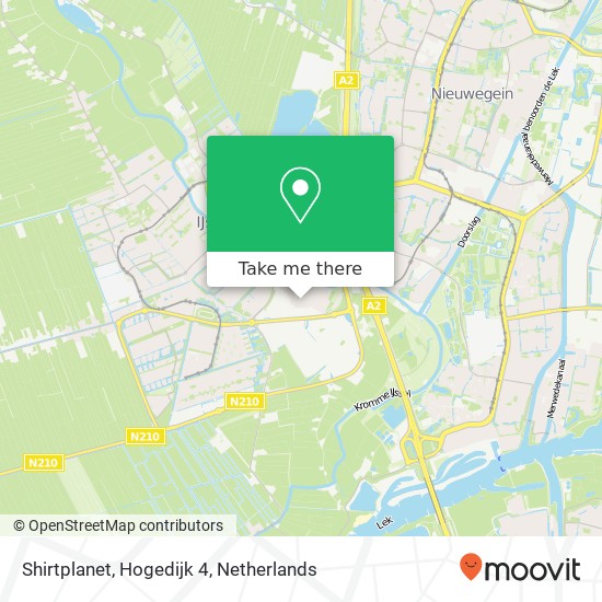 Shirtplanet, Hogedijk 4 map