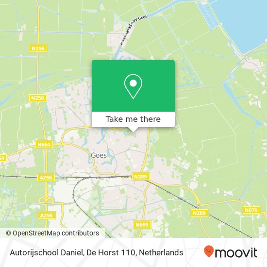 Autorijschool Daniel, De Horst 110 map