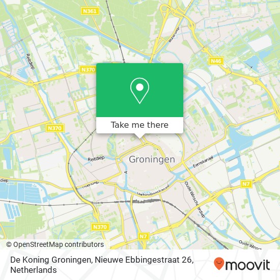 De Koning Groningen, Nieuwe Ebbingestraat 26 map