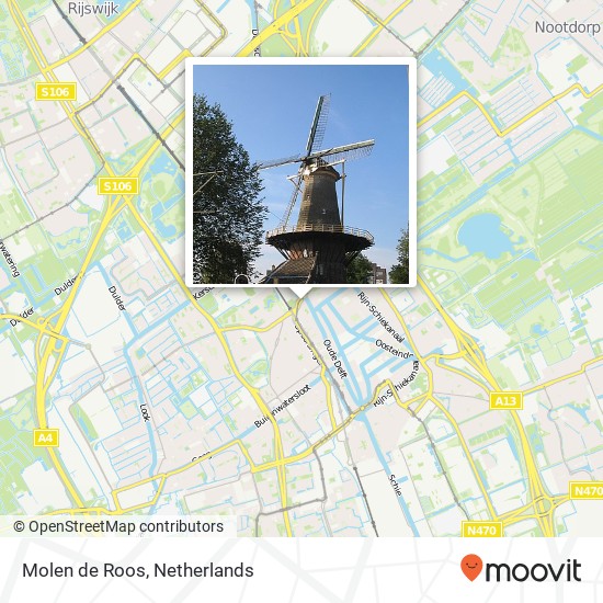 Molen de Roos map