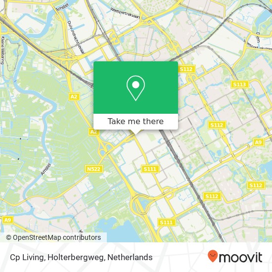 Cp Living, Holterbergweg map
