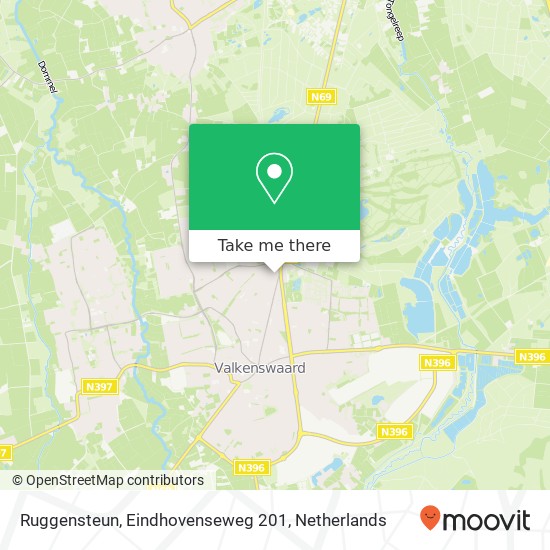 Ruggensteun, Eindhovenseweg 201 map