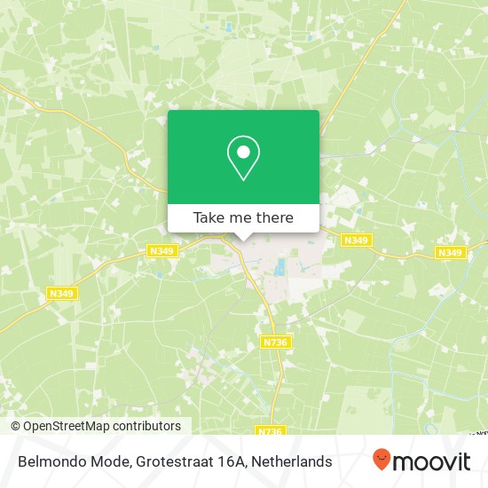 Belmondo Mode, Grotestraat 16A map