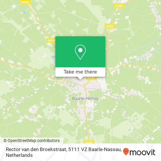 Rector van den Broekstraat, 5111 VZ Baarle-Nassau map