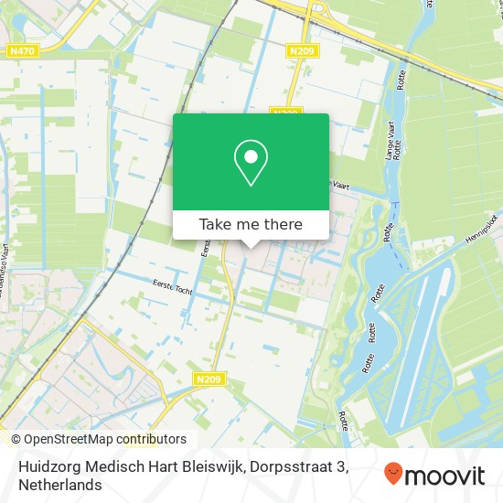 Huidzorg Medisch Hart Bleiswijk, Dorpsstraat 3 Karte